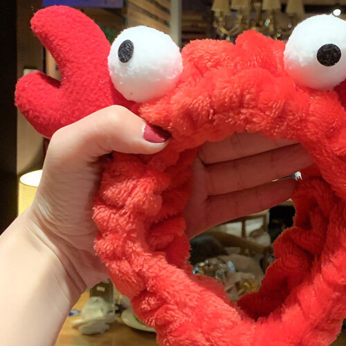 (Crab Red) Zachte Elastische Make-up Hoofdband 1
