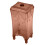 (Transparent Coffee) Wattepads-Spender ABS transparent staubdicht rund grau 1