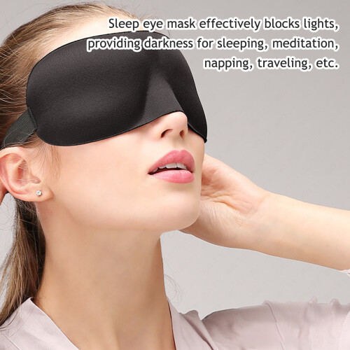 Adjustable Sleep Eye Mask & Ear Plugs Set for Travel 2