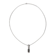 Parfümflasche Halskette Titanstahl Medaillon Geschenk