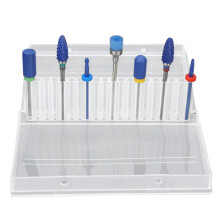7x Elektrische Nagelfeilen, Keramik, Maniküre/Pediküre, blau