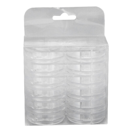 6 Pcs Stackable Clear Jewelry Beads Storage Box 6 Layer 12 Grid