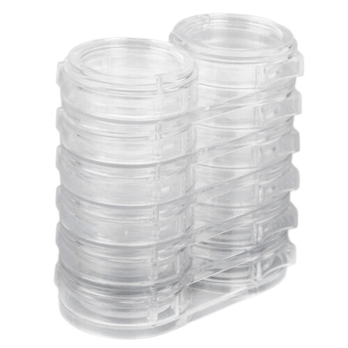 6 Pcs Stackable Clear Jewelry Beads Storage Box 6 Layer 12 Grid 1