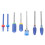 7x elektrische nagelboor bits keramisch blauw 3