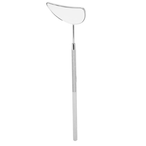 (Silver) Mondförmiger Wimpernspiegel mit abnehmbarem Griff 1
