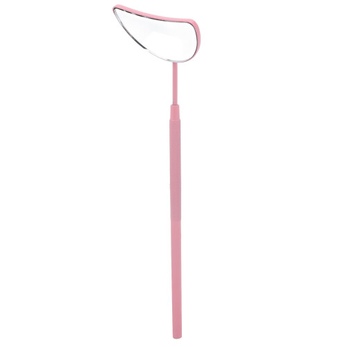 (Pink) Mondförmiger Wimpernspiegel mit abnehmbarem Griff 2