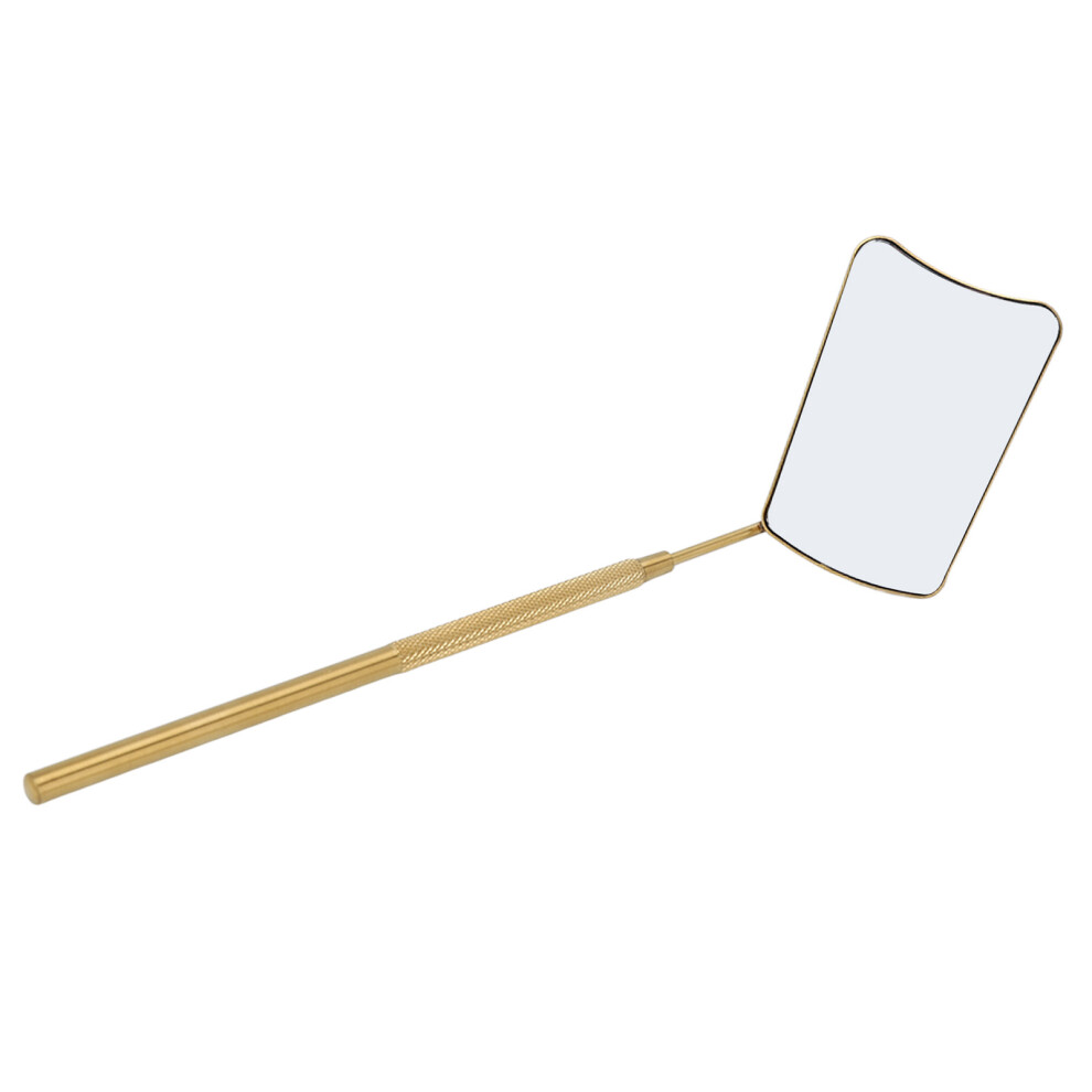 Golden (Golden) Fanshaped Eyelash Mirror Hd Stainless Steel