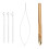 (Gold) Haarthreader-Haken aus Metall, Gold 1
