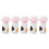 (White) 5x Silicone Cat Paw Cuticle Scissors Covers Yellow 1