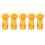 (Yellow) 5x Silicone Cat Paw Cuticle Scissors Covers Yellow 1