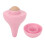 (Pink) Wiederverwendbarer Vulkangesteins-Face-Roller Rosa 1