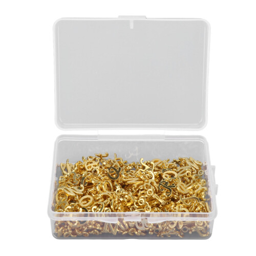 260st Eng. Letter Hangers Alloy DIY Dreadlock Beads