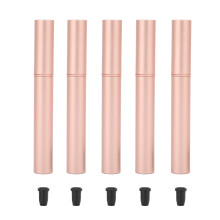 5x Leere Mascara Tube Roségold Metall Weicher Pinsel