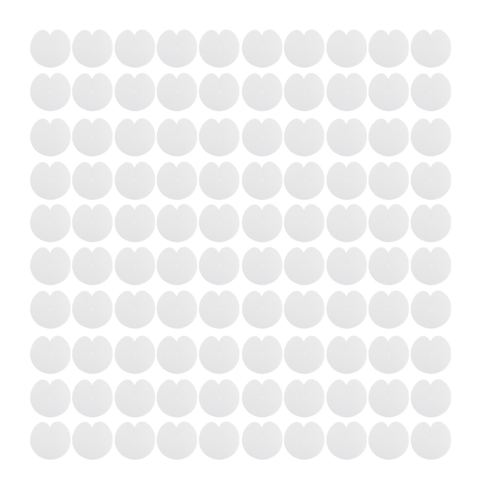 Unisex 100Pcs Heat Shield Guards Salon Single Hole Spacer Hair Extension