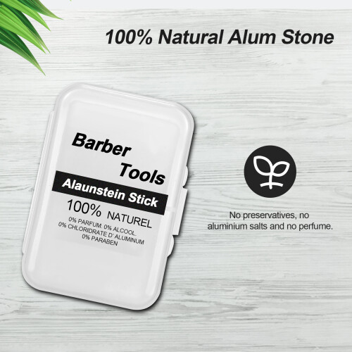 Aluminiumstein 100% Natürlich Geruchlos Rasierdeodorant