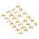 260st Eng. Letter Hangers Alloy DIY Dreadlock Beads 3