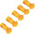 (Yellow) 5x Silicone Cat Paw Cuticle Scissors Covers Yellow 4