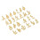 260st Eng. Letter Hangers Alloy DIY Dreadlock Beads 5