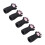 (Black) 5x Silicone Cat Paw Cuticle Scissors Covers Yellow 4