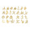 260st Eng. Letter Hangers Alloy DIY Dreadlock Beads 4