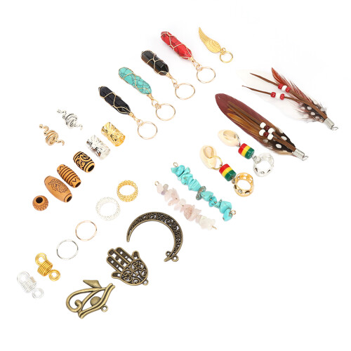150x Alloy Dreadlock Beads for Braiding 2