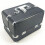 (Black Strip Black Bottom) Large Silver/Red Makeup Case 25x17x17cm 1