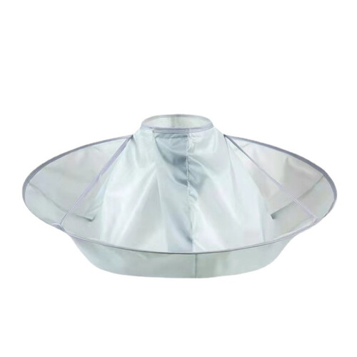 (Gray) Lightweight Foldable Gray Hair Cutting Cape