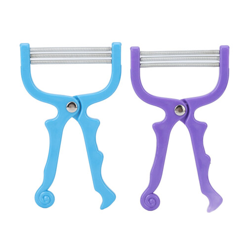 2pcs Face Epilator Spring Portable Hair Removal Lips Eyebrow 1