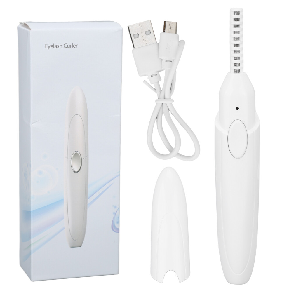 Heated Eyelash Curler USB 3-Temp Portable 10s Preheat