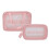 Clear Pink Portable Transparent Makeup Bag 5