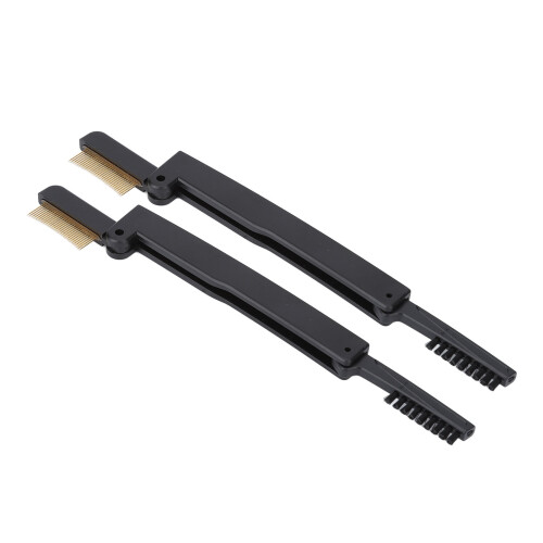 2x Opvouwbaar Wimperkam Metaal 2