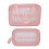 Clear Pink Portable Transparent Makeup Bag 4
