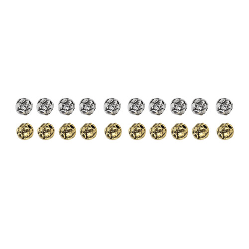 20x Legierungs-Bartperlen Retro-Haar-Tube DIY-Schmuck 2