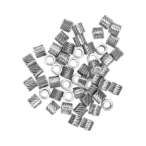 50x Bartperlen Legierung Zöpfe DIY Schmuck 1