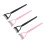 4x Rvs Wimperenscheider Mascara Kwast 3