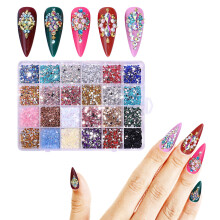 24er-Grid Harz-Nagelsteine, 3500 Stk. für Acryl-Nägel DIY