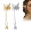 2x Elegante Schmetterlings-Haarstecker Metall Damen 1