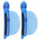2x Hitzeisolierung Blau Perücken-Extension Clips 1
