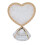 (Gold) Heart Shaped Double Sided Nail Display Stand Silver 1