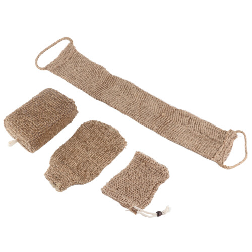 Exfoliërende Jute Rugscrubber Gift Set 2