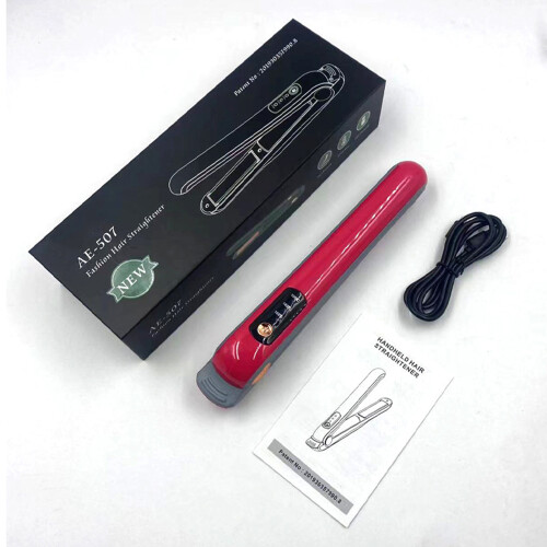 (Red) Haarlakker USB-oplaadbaar, instelbare temp.