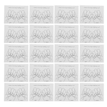 20 st. nagelart display kaarten