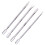 4x Nagelstokjes RVS, textuur 1