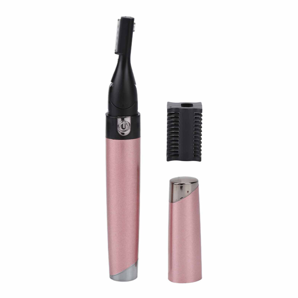 Pink (Pink) Electric Eyebrow Trimmer Waterproof Pen Shape Facial Hair Remover