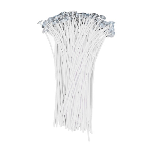 100PCS Candle Wick 20cm Cotton Core White Plant Wax