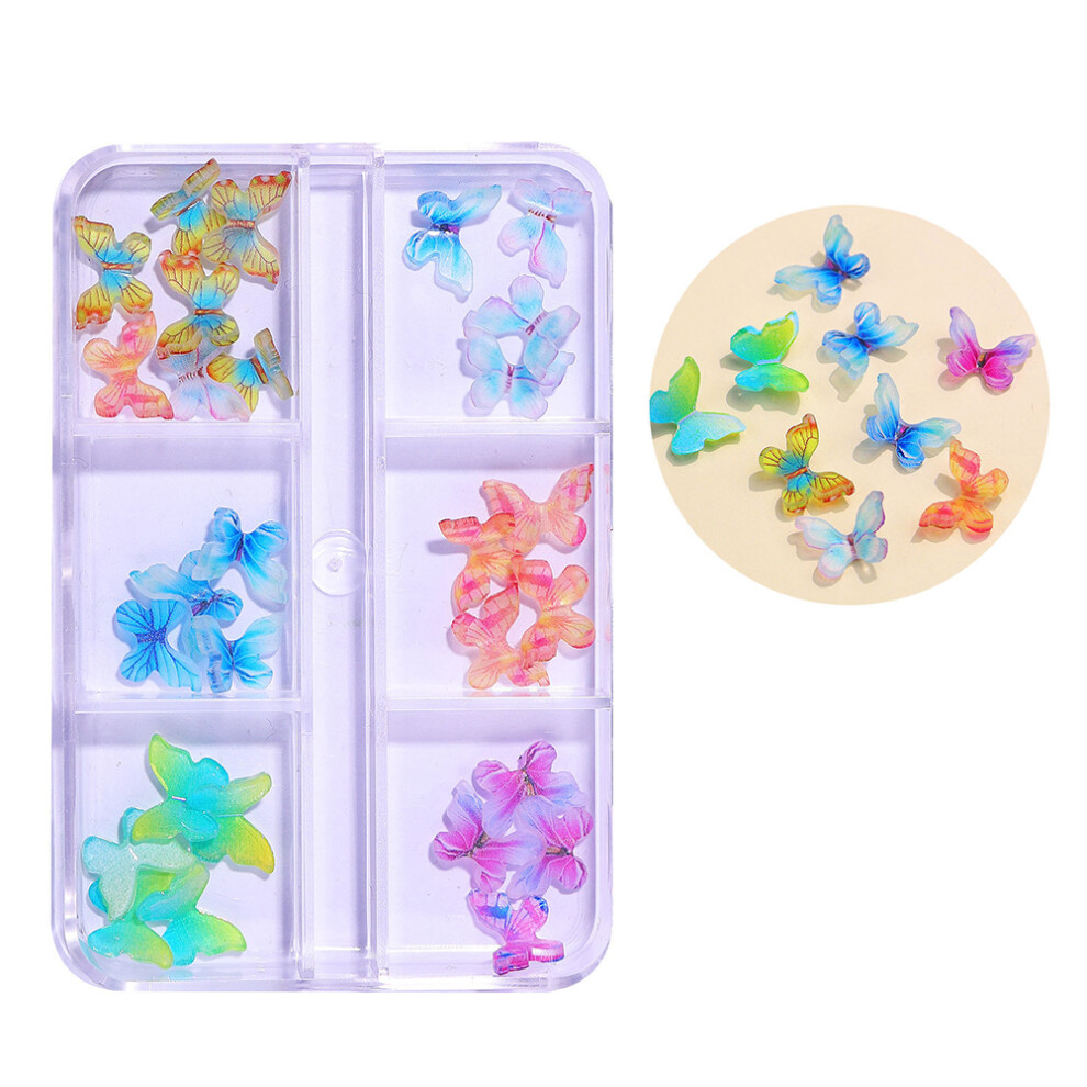 3D Nail Flowers Rhinestone Heart Bows Octagon Acrylic Art Supplies