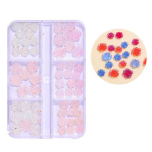 3D Nagel Bloemen Strass Hartjes Lintjes Achthoek Acryl