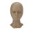 (Coffee) Lash Extension Practice Mannequin Head Silicone 4 Pairs 4