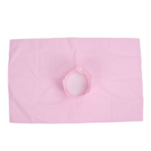 (Pink 80x50cm) Massagelaken aus Baumwolle, waschbar mit Gesichtslöcher, Rosa 80x50cm