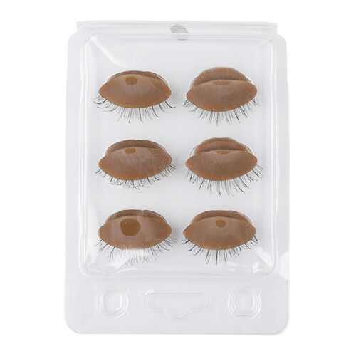 (Coffee) 3x Oefenmannequinogen met Wimpers 1
